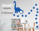 Roar means I love you Dinosaur with Footprints